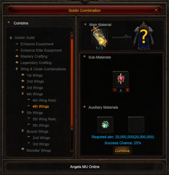 Craft 4th Wings