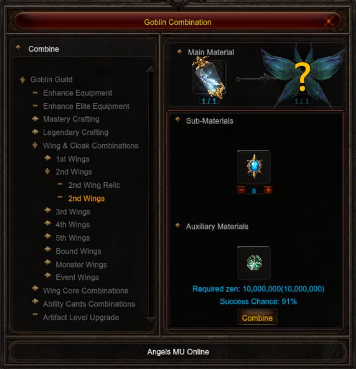 Craft 2nd Wings
